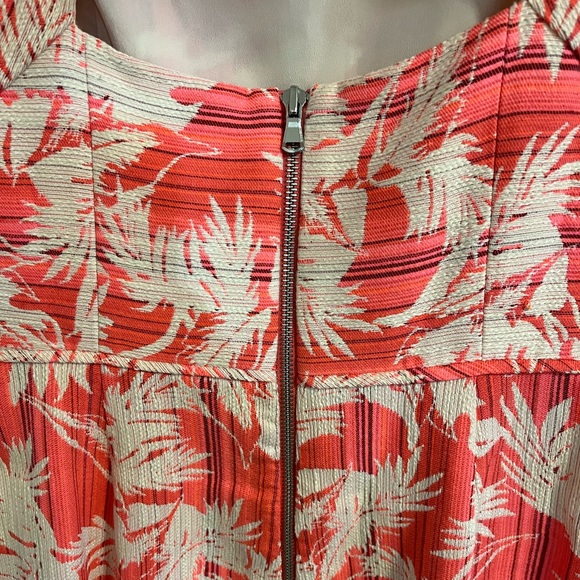 J Crew Jacquard palm print dress with amazing back - Picture 4 of 9